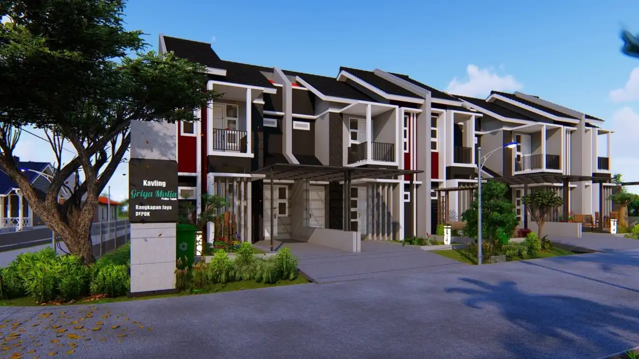 Tampak depan 2 lantai D